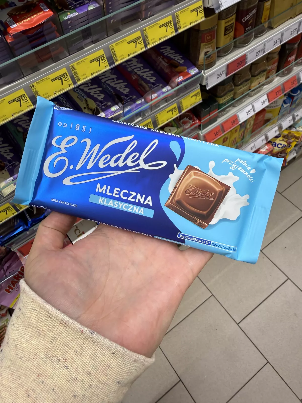 E. Wedel Czekolada mleczna klasyczna | 90g