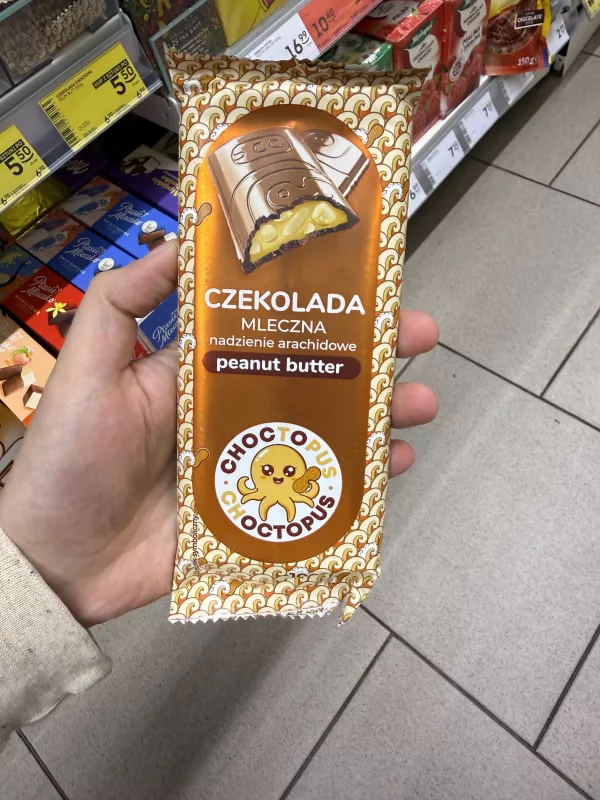 Choctopus czekolada mleczna z nadzieniem arachidowym Peanut Butter | 100g
