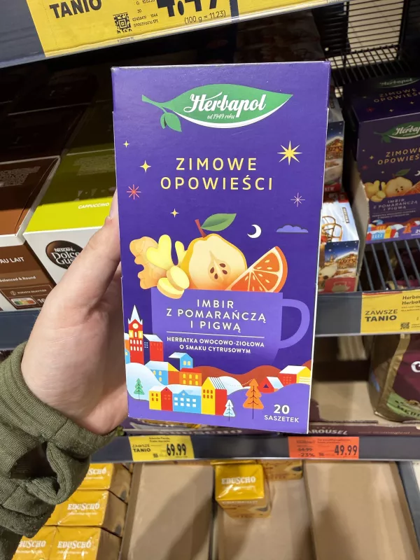 Herbapol Zimowe Opowieści Imbir z pomarańczą i pigwą | 50g