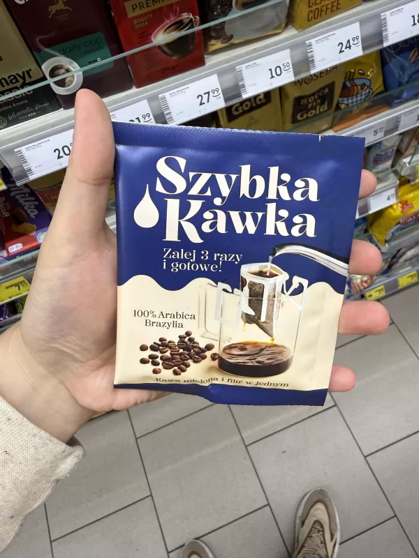 Szybka Kawka 100% Arabica Brazylia kawa mielona (w filtrze) | 10g