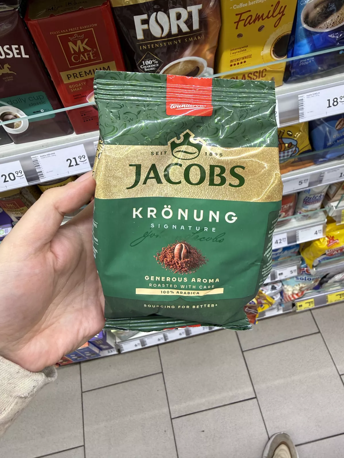 Jacobs Krönung Signature kawa mielona | 100g