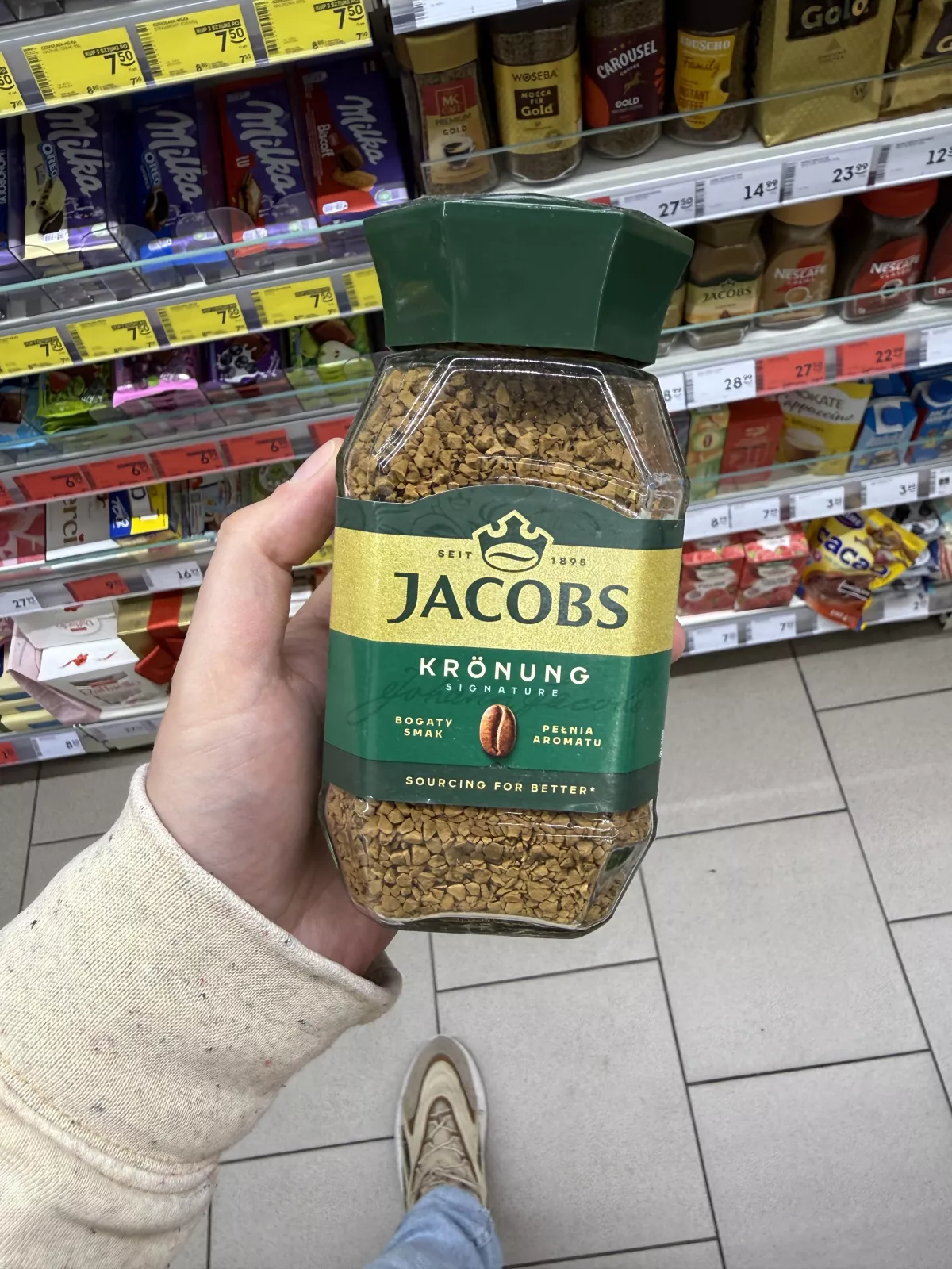 Jacobs Krönung Signature kawa rozpuszczalna liofilizowana | 100g