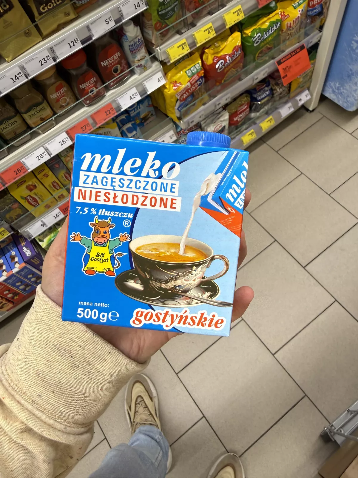 SM Gostyń Mleko zagęszczone niesłodzone gostyńskie 7,5% | 500g