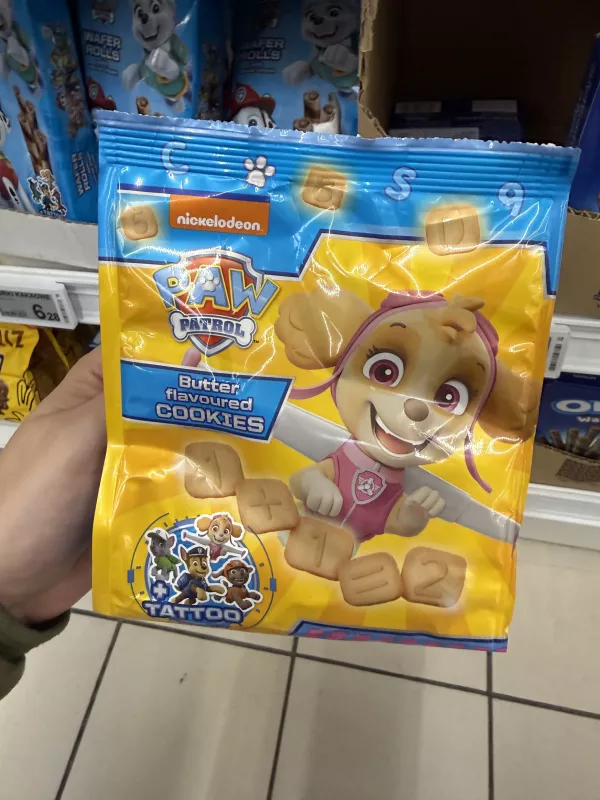 Paw Patrol Butter Flavoured Cookies / Ciastka o smaku maślanym | 150g
