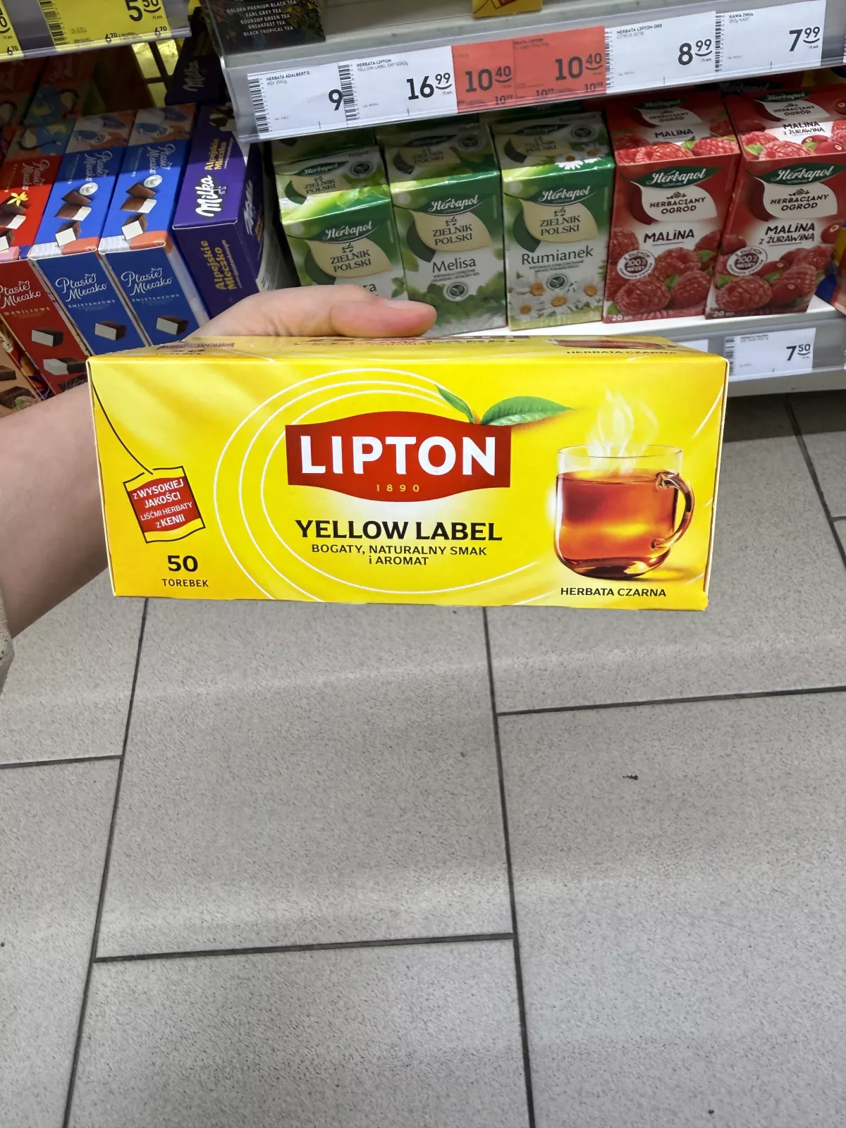 Lipton Yellow Label herbata czarna 50 torebek | 100g