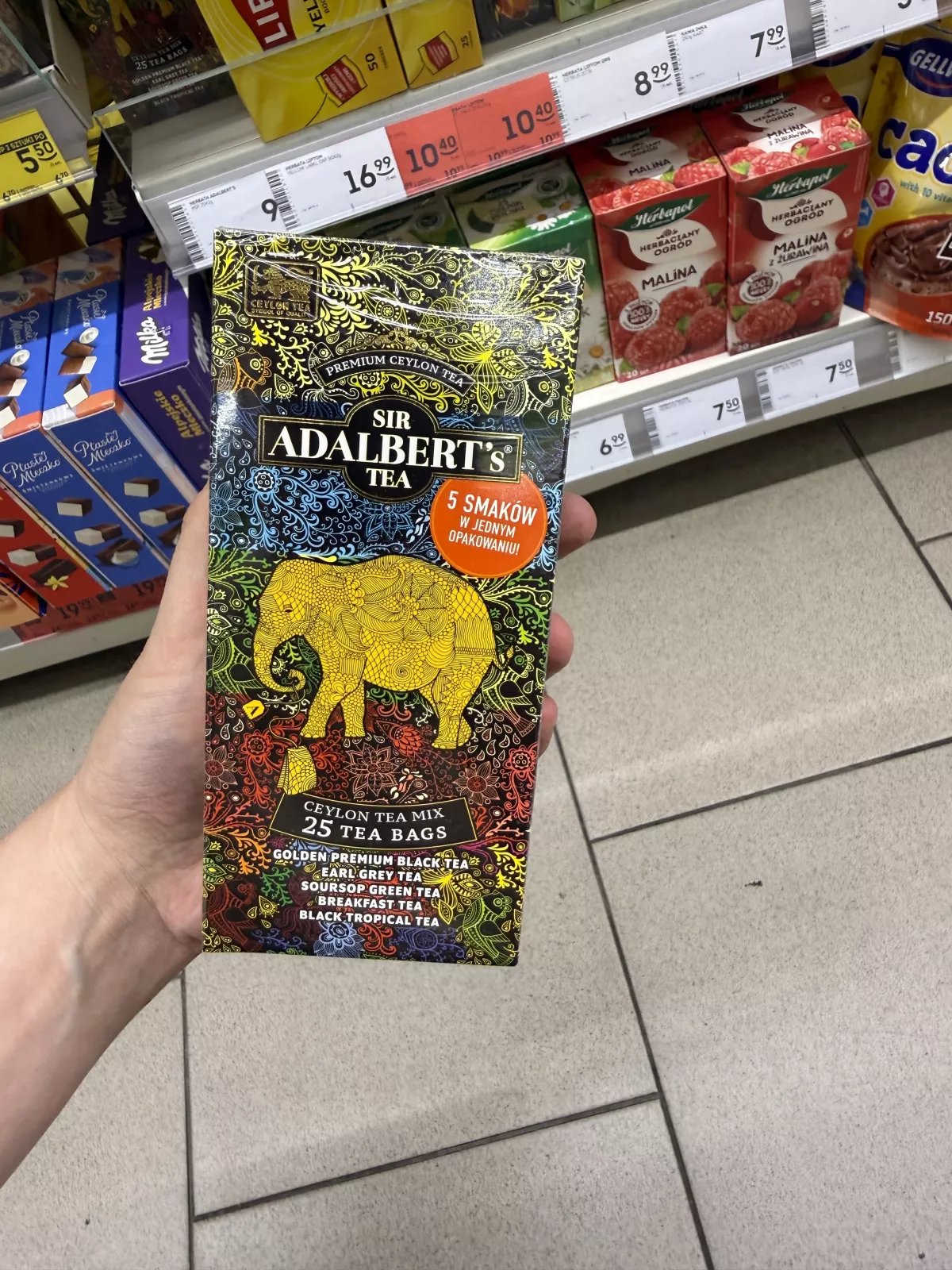 Sir Adalbert’s Tea Ceylon Tea Mix zestaw herbat cejlońskich 25 torebek | 50g