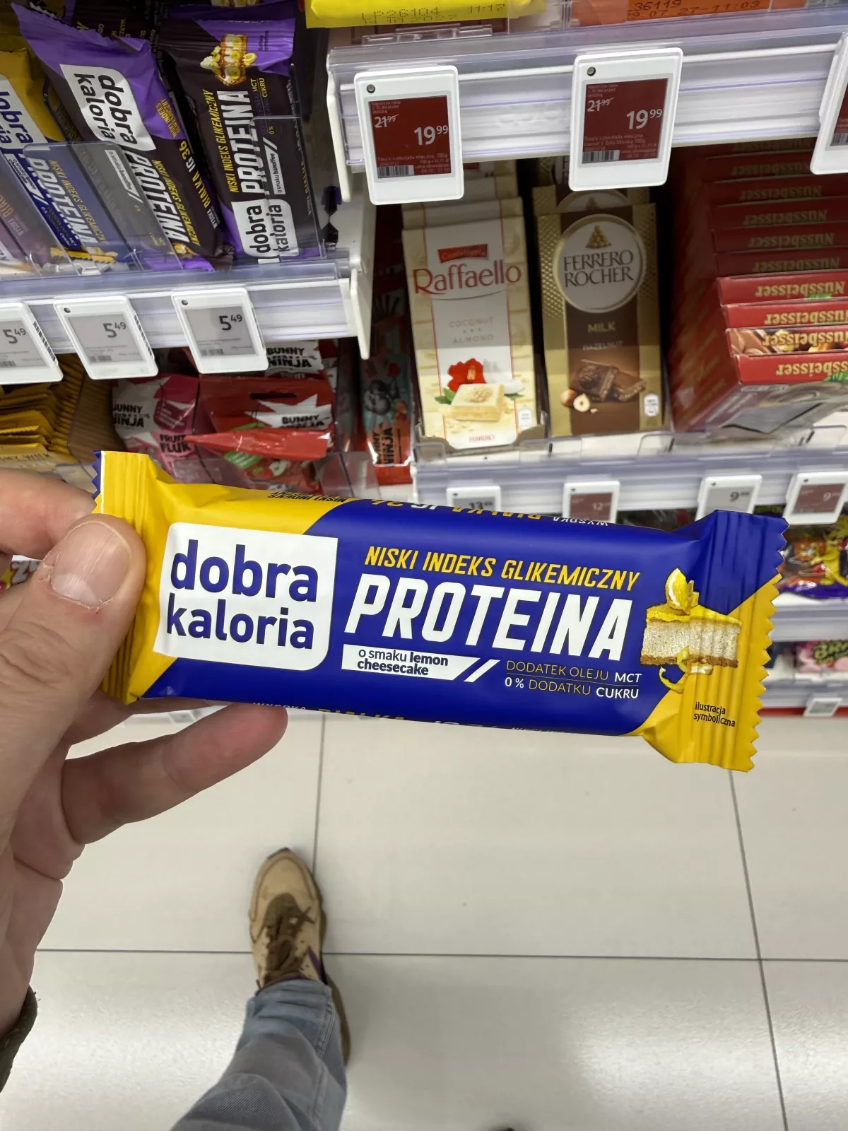 Dobra Kaloria Proteina baton o smaku lemon cheesecake | 45g