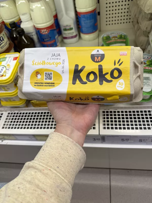 Koko Jaja z chowu ściółkowego M 10 sztuk