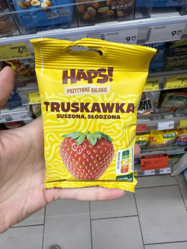 Haps! Truskawka suszona słodzona | 15g