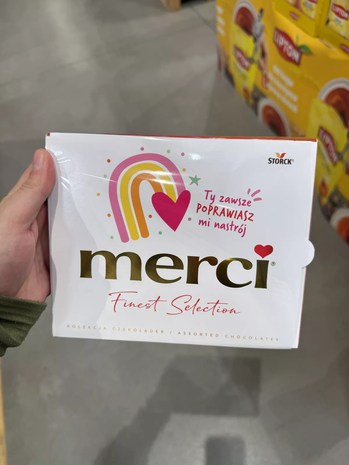 merci Finest Selection Kolekcja czekoladek (tęcza z sercem) | 250g
