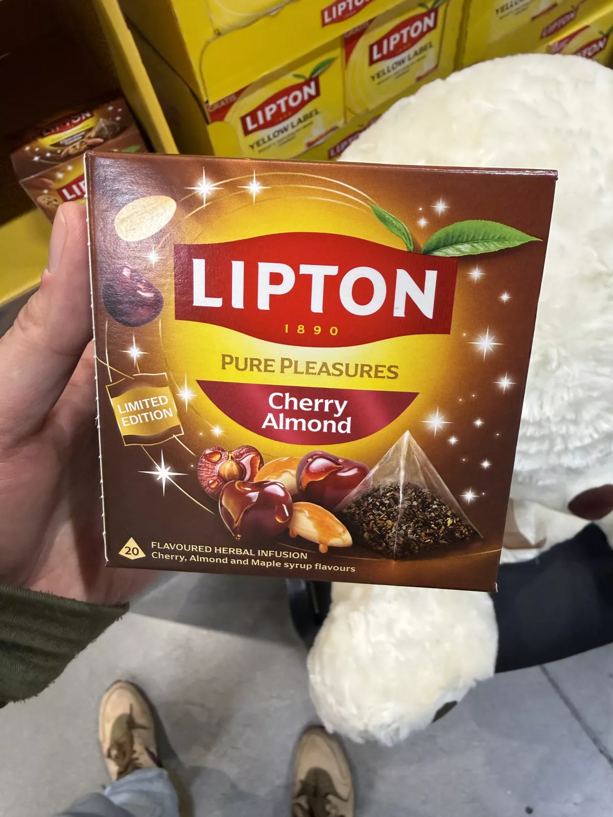 Lipton Pure Pleasures Cherry Almond herbatka ziołowa aromatyzowana 20 torebek | 34g