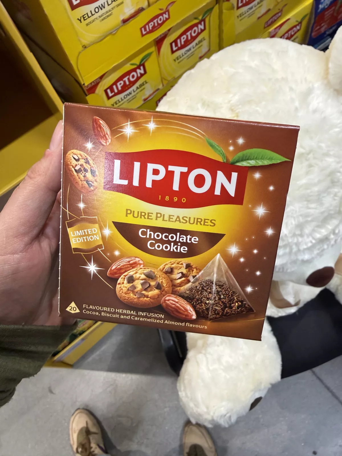 Lipton Pure Pleasures Chocolate Cookie herbatka ziołowa aromatyzowana 20 torebek | 32g