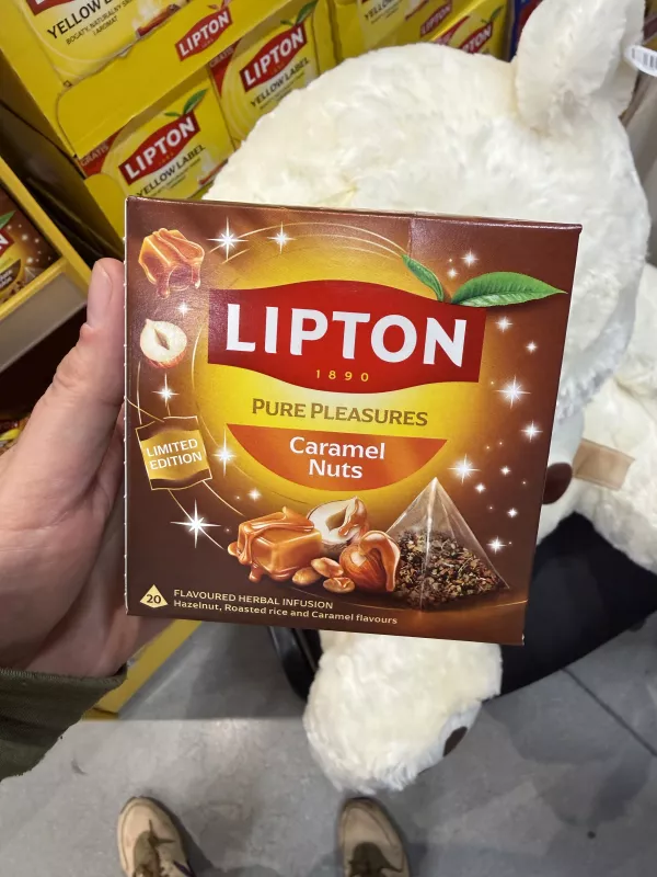 Lipton Pure Pleasures Caramel Nuts herbatka ziołowa aromatyzowana 20 torebek | 36g