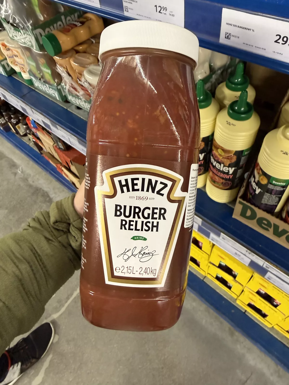 Heinz Burger Relish | 2150ml / 2400g