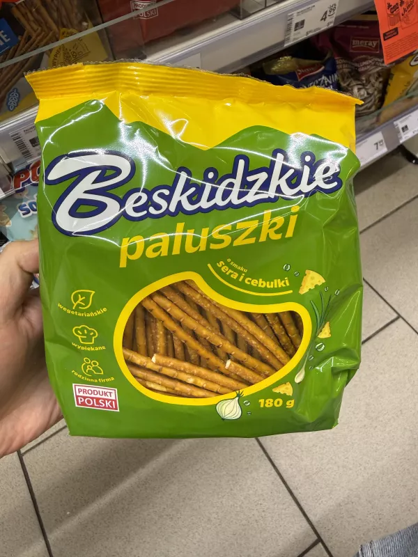 Beskidzkie Paluszki o smaku sera i cebulki | 180g
