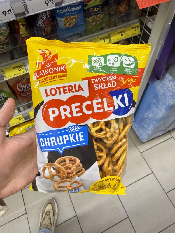 Lajkonik Precelki Chrupkie (edycja Loteria / Zwycięski Skład Lorenz) | 130g