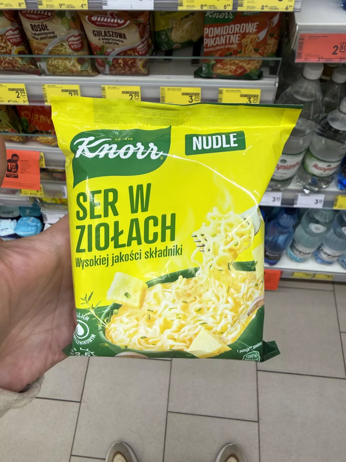 Knorr Nudle Ser w ziołach | 61g