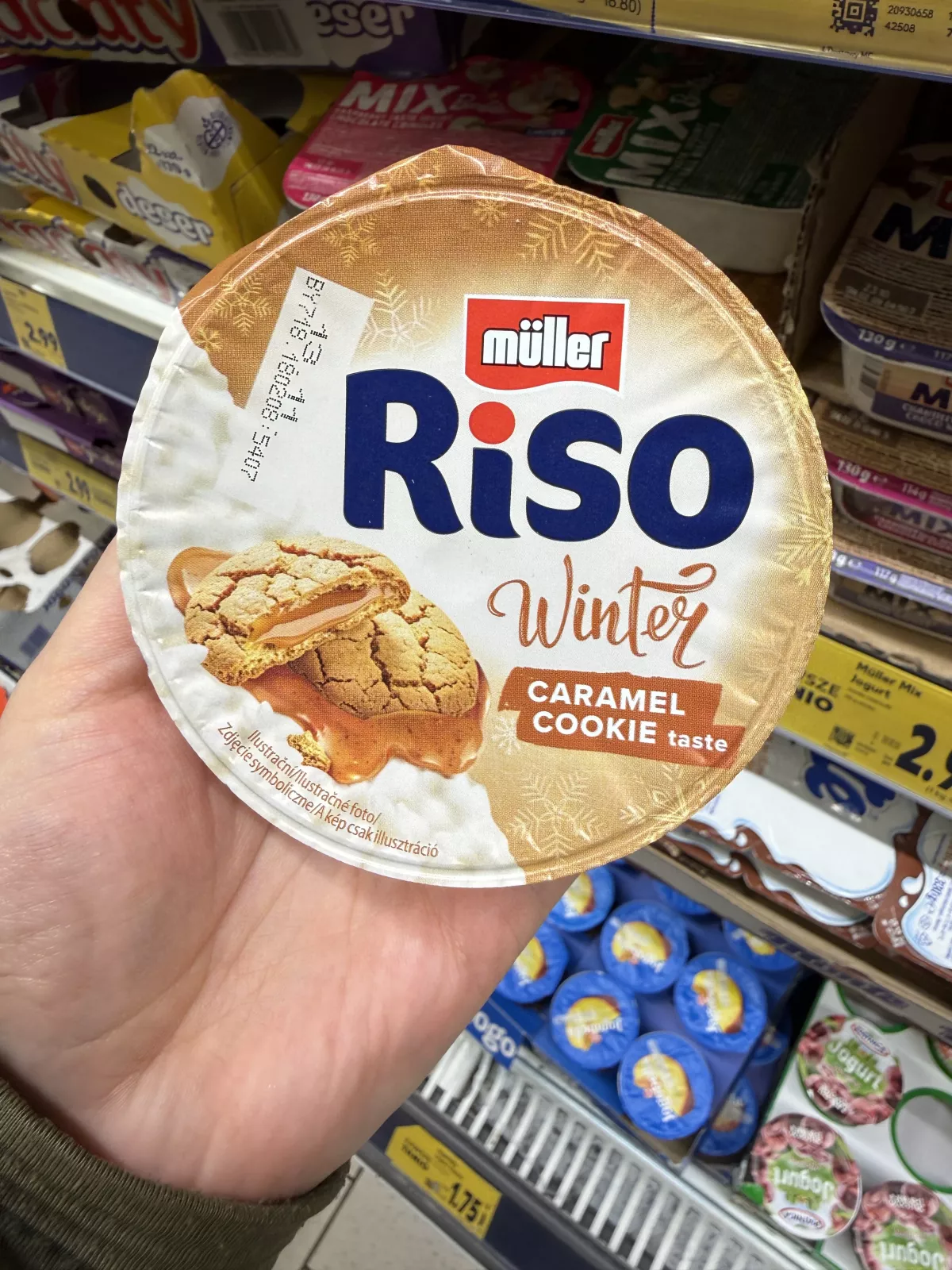 Müller Riso Winter Caramel Cookie taste | 175g