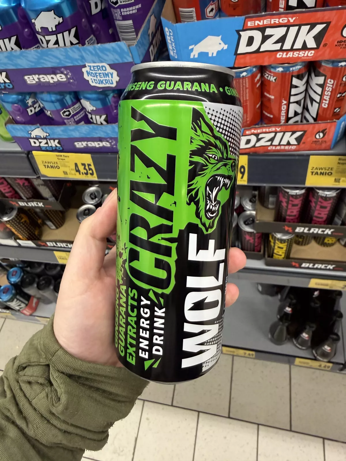Crazy Wolf Ginseng Guarana Energy Drink | 500ml