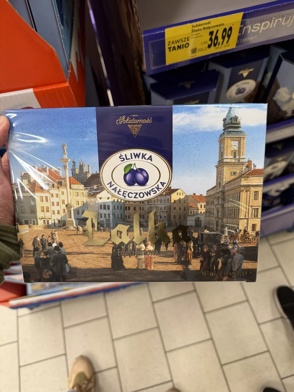 Solidarność Śliwka Nałęczowska w czekoladzie Lalka Edycja filmowa, Plac Zamkowy | 300g