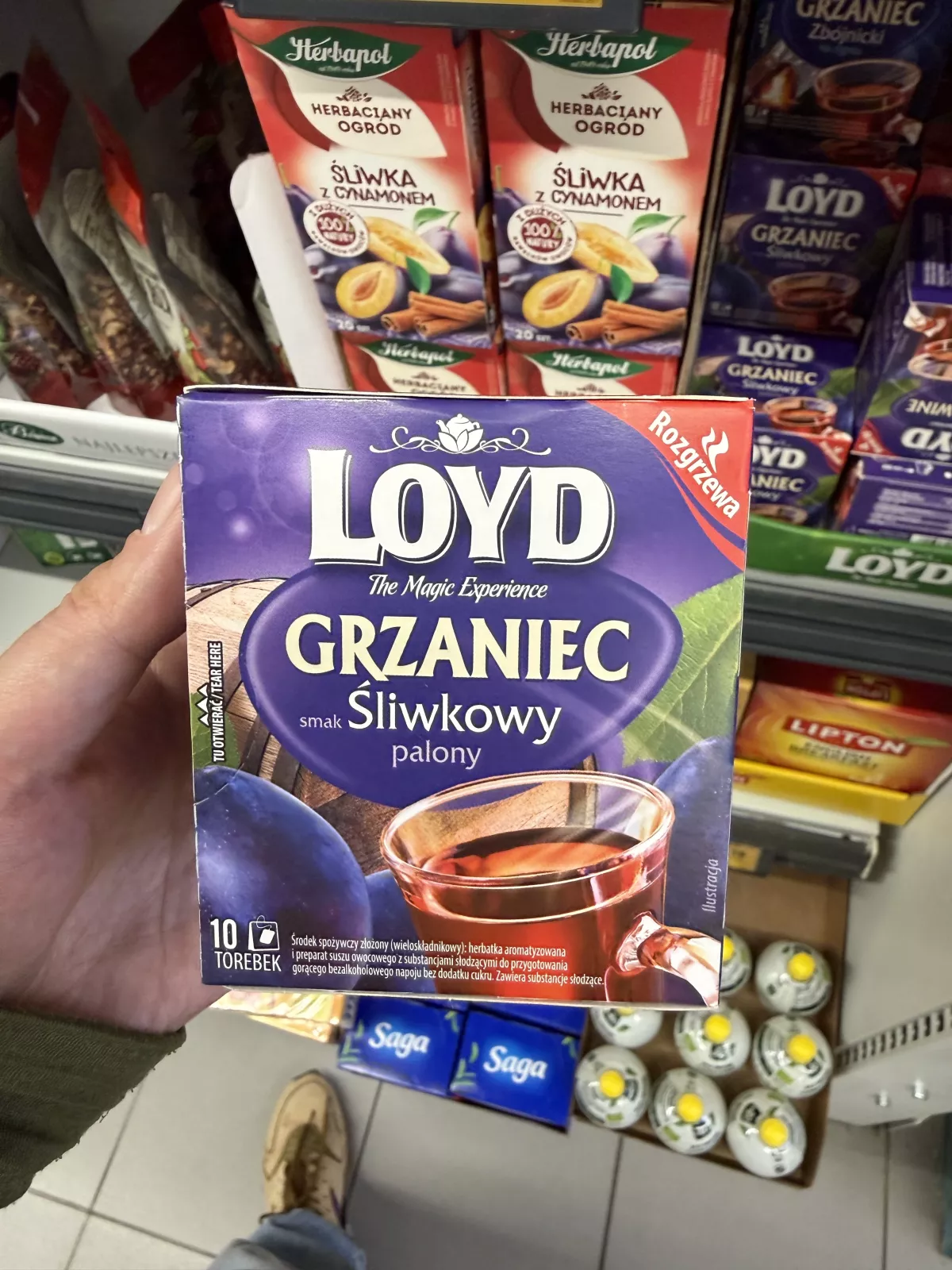 Loyd Grzaniec smak śliwkowy palony 10 torebek | 30g