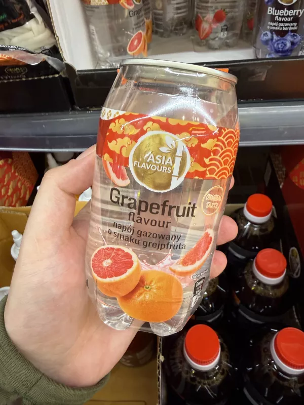 Asia Flavours Grapefruit flavour napój gazowany o smaku grejpfruta | 350ml