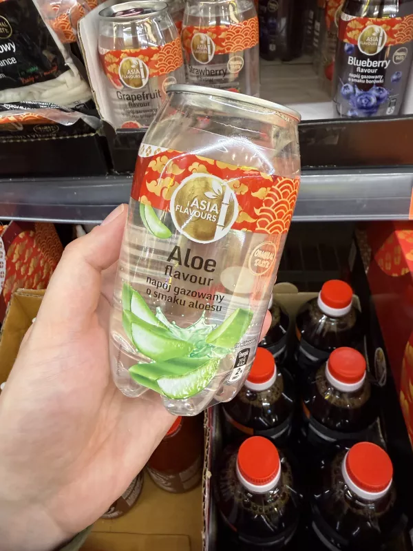 Asia Flavours Aloe Flavour / Napój gazowany o smaku aloesu | 350ml