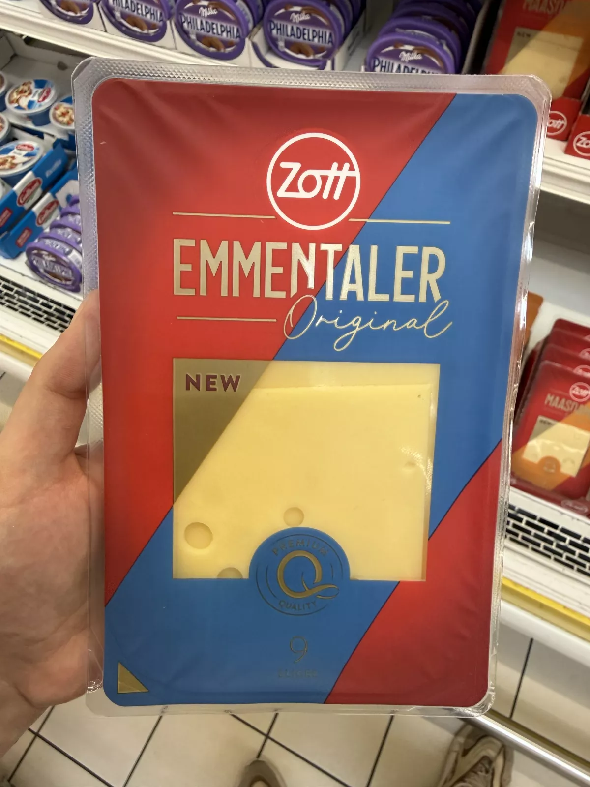 Zott Emmentaler Original ser w plastrach | 140g