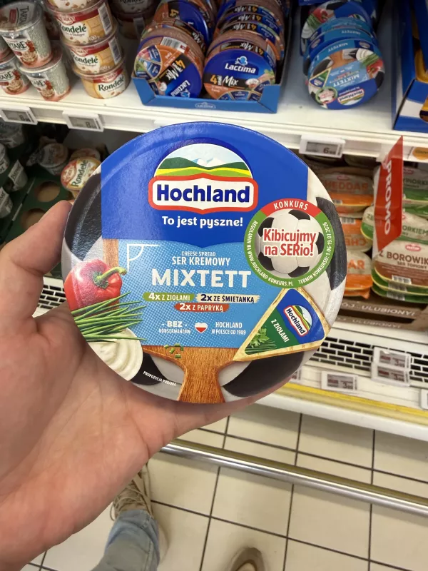 Hochland Ser kremowy Mixtett w trójkącikach (Kibicujmy na SERio!) | 180g