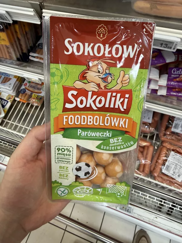Sokołów Sokoliki Foodbolówki Paróweczki | 130g