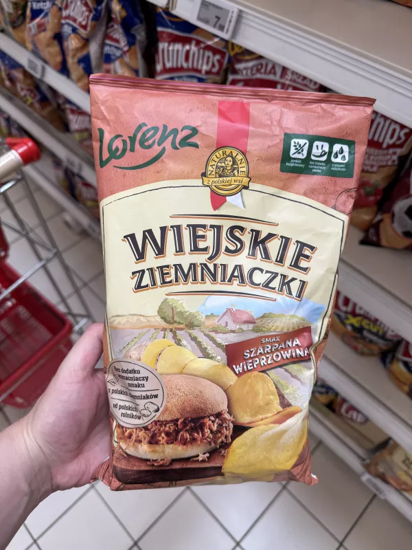 Lorenz Wiejskie Ziemniaczki smak Szarpana wieprzowina | 130g