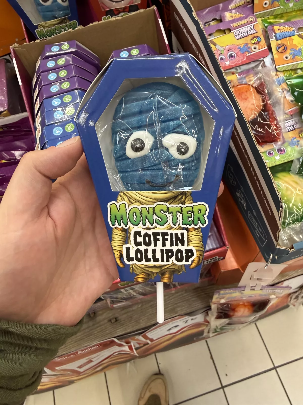 Sweet’n Fun Monster Coffin Lollipop / Lizak żelkowy mumia