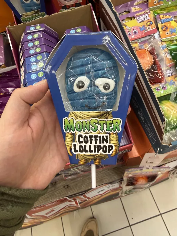 Sweet’n Fun Monster Coffin Lollipop / Lizak żelkowy mumia