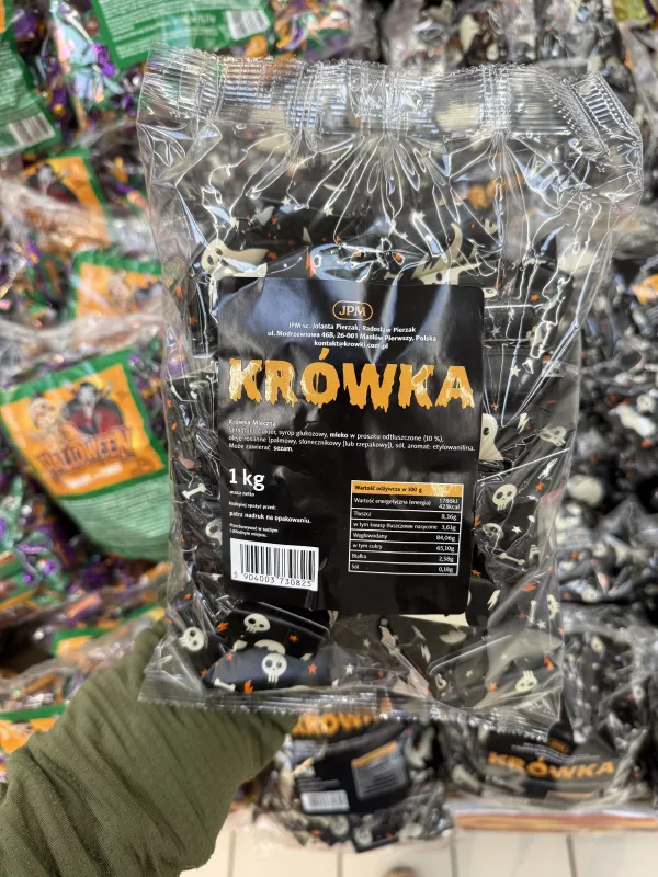 JPM Krówka Mleczna (czarne papierki z czaszkami i duszkami) | 1kg