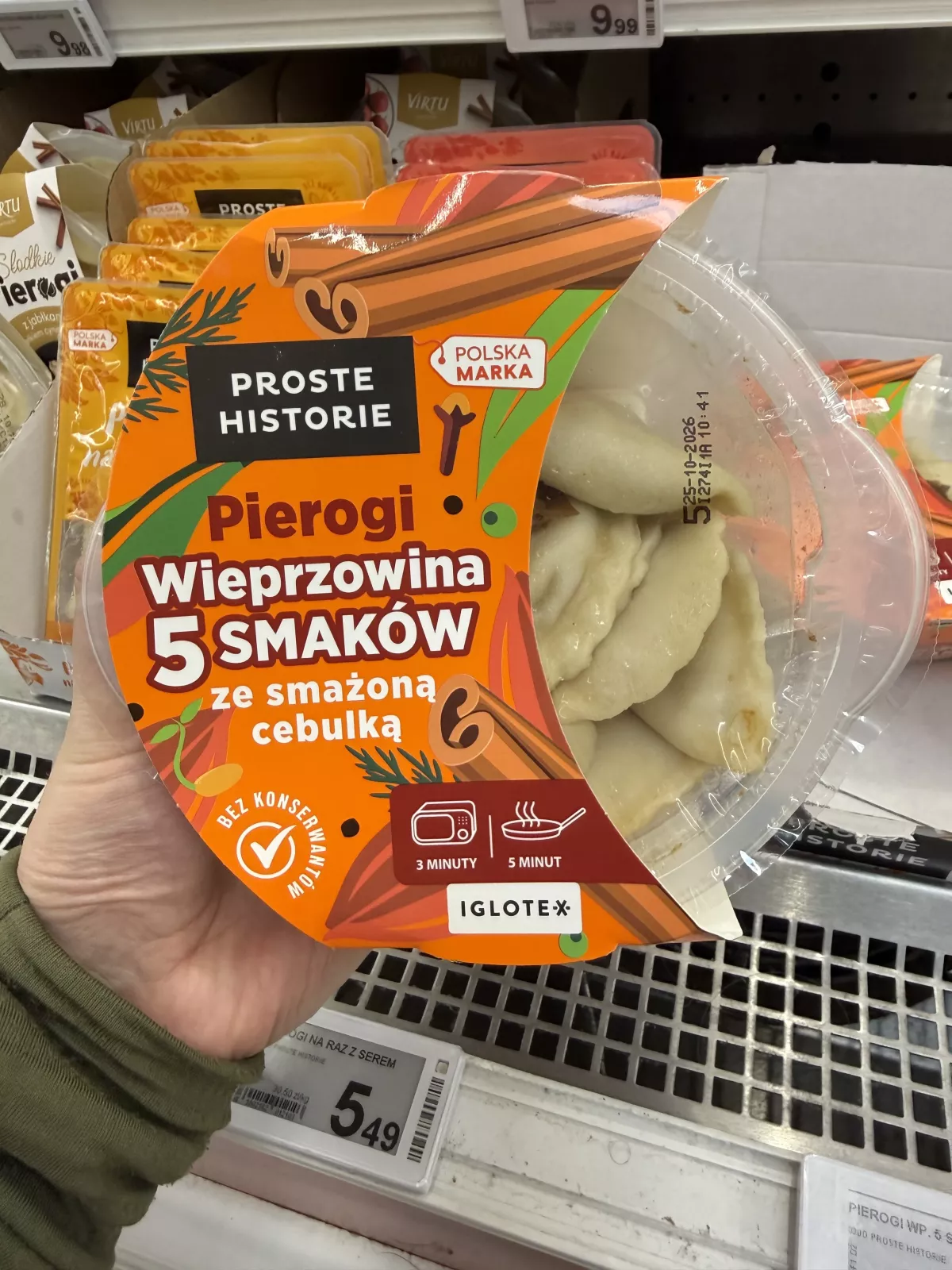 Proste Historie Pierogi Wieprzowina 5 smaków ze smażoną cebulką | 320g