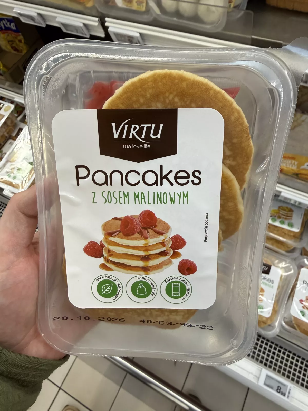 Virtu Pancakes z sosem malinowym | 180g