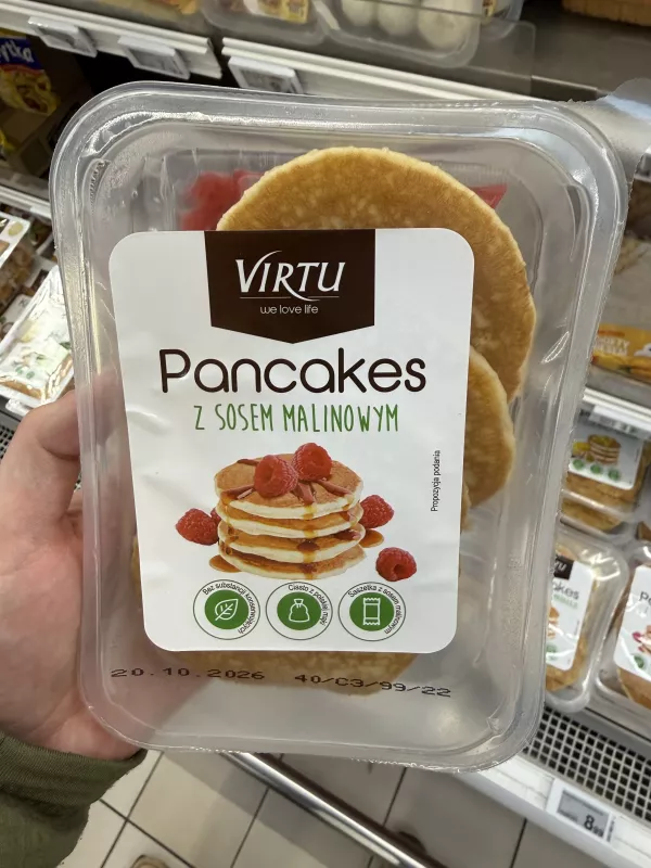 Virtu Pancakes z sosem malinowym | 180g