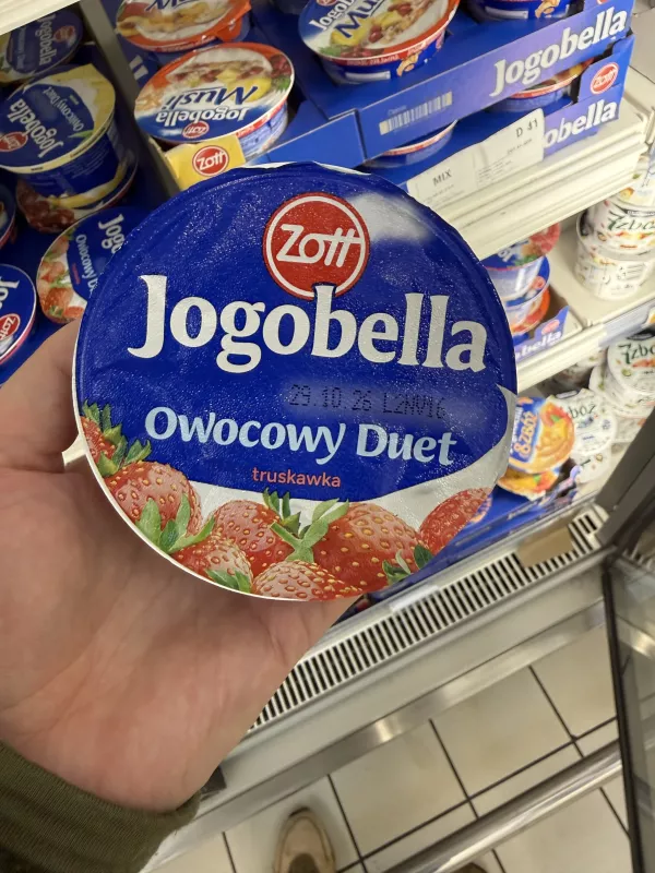 Zott Jogobella Owocowy Duet Truskawka | 180g