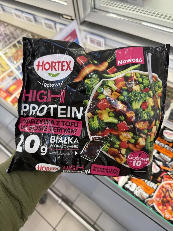 Hortex High Protein Warzywa z tofu w sosie teriyaki | 450g