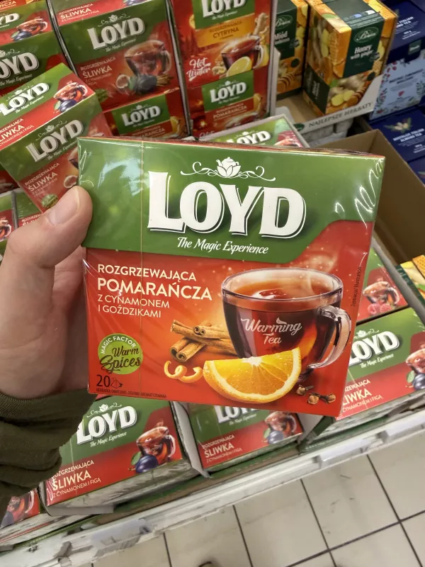 Loyd Rozgrzewająca Pomarańcza z cynamonem i goździkami 20 torebek | 40g