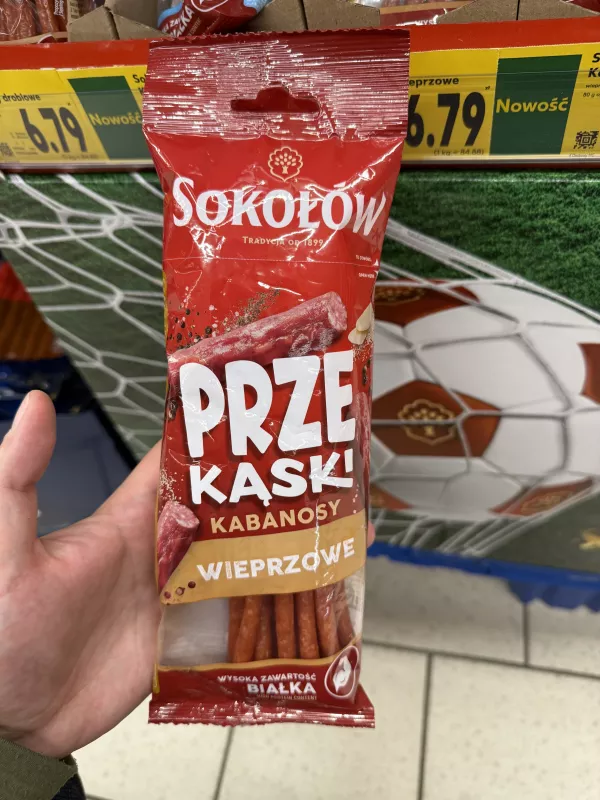 Sokołów Przekąski Kabanosy Wieprzowe | 80g