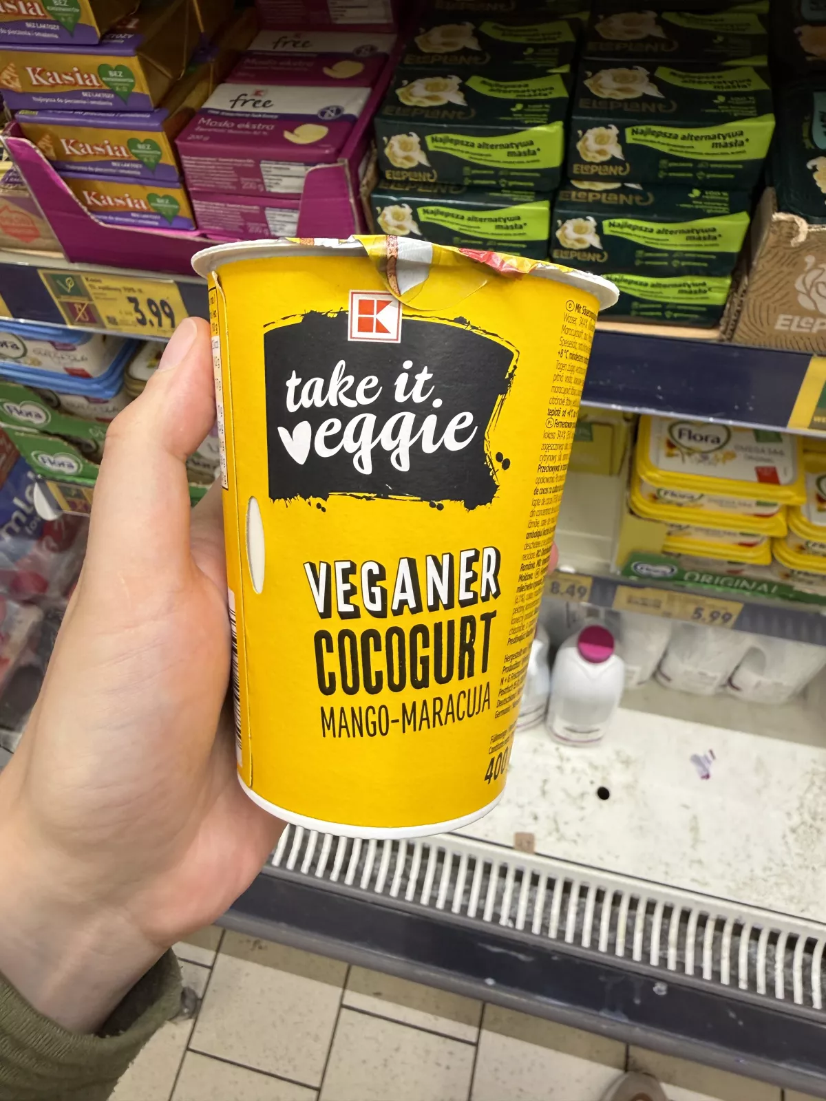 take it veggie Veganer Cocogurt Mango-Maracuja / Wegański fermentowany produkt kokosowy z mango i marakują | 400g