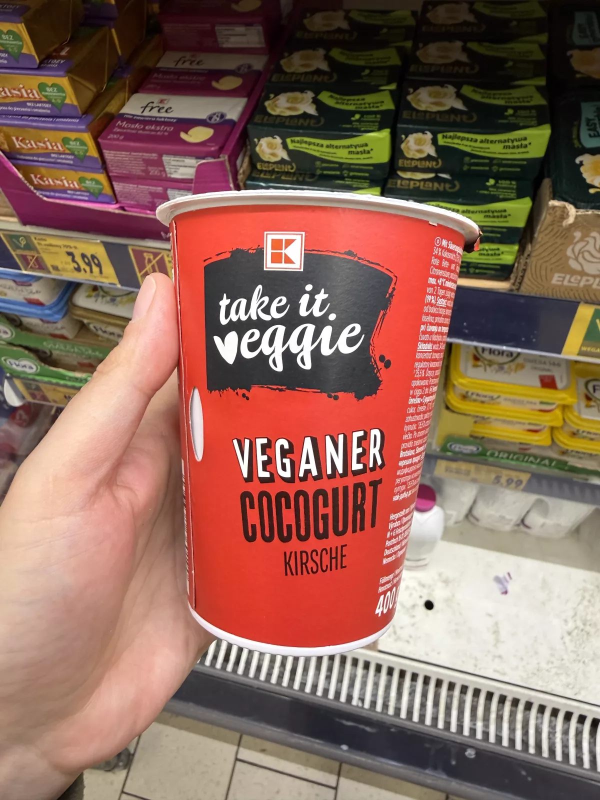 take it veggie Veganer Cocogurt Kirsche / Wegański fermentowany produkt kokosowy z wiśniami | 400g