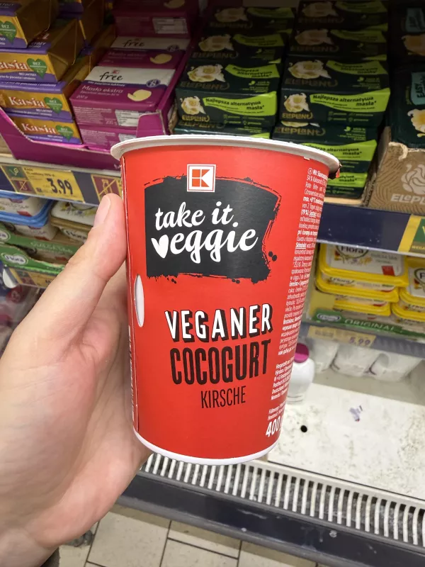 take it veggie Veganer Cocogurt Kirsche / Wegański fermentowany produkt kokosowy z wiśniami | 400g