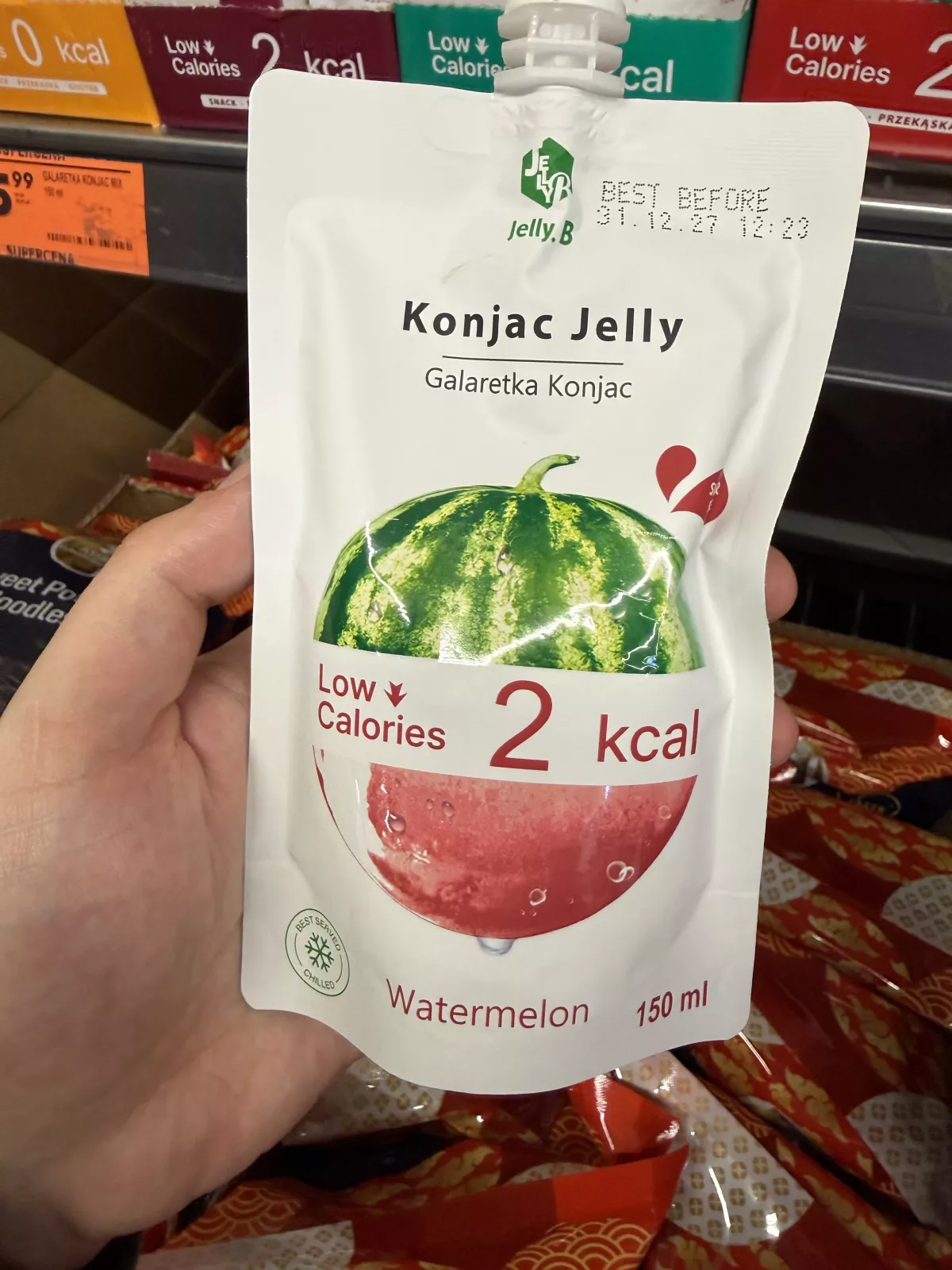 Jelly.B Konjac Jelly Watermelon / Galaretka Konjac o smaku arbuzowym | 150ml