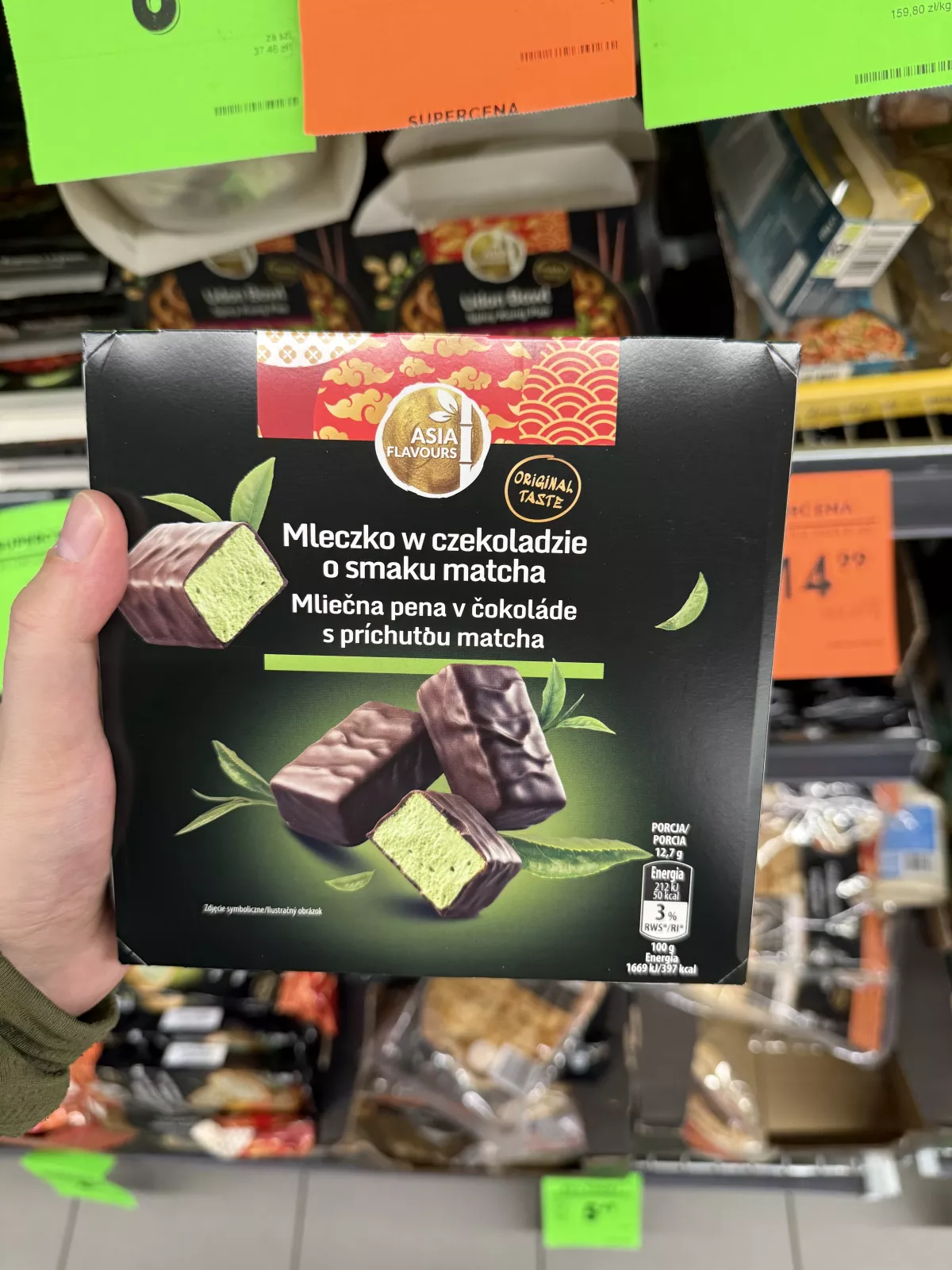 Asia Flavours Mleczko w czekoladzie o smaku matcha | 380g
