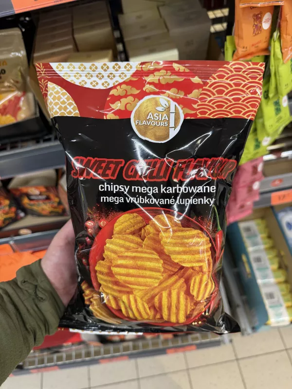 Asia Flavours Sweet Chilli Flavour chipsy mega karbowane | 150g