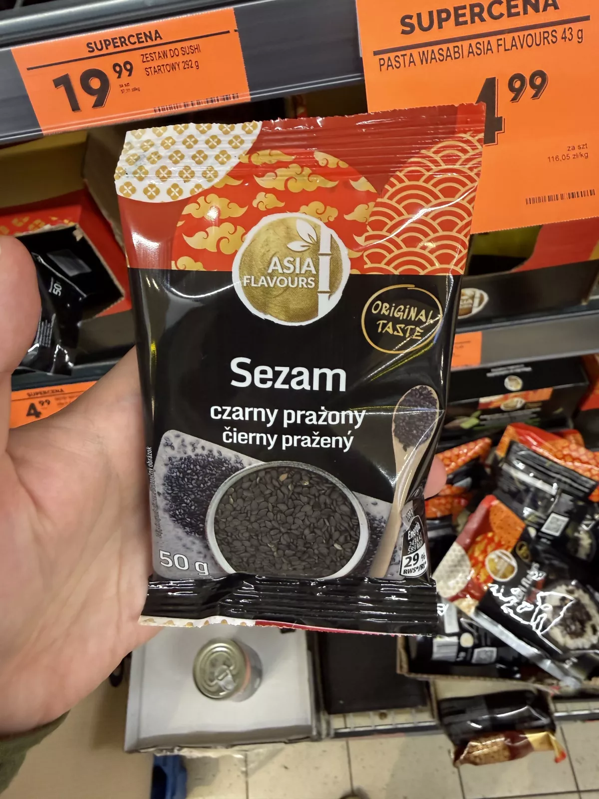Asia Flavours Sezam czarny prażony | 50g