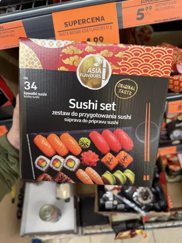 Asia Flavours Sushi set Zestaw do przygotowania sushi na 34 kawałki | 291g / 60ml