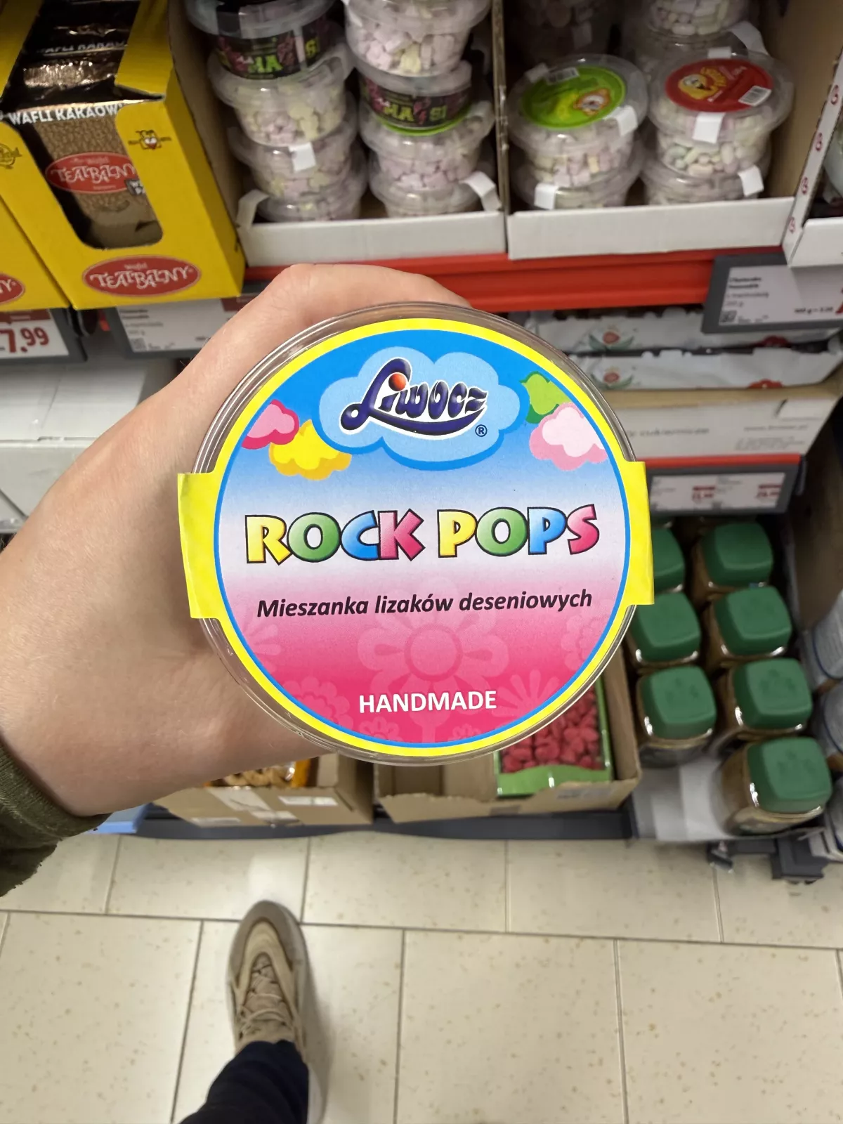 Liwocz Rock Pops mieszanka lizaków deseniowych | 200g